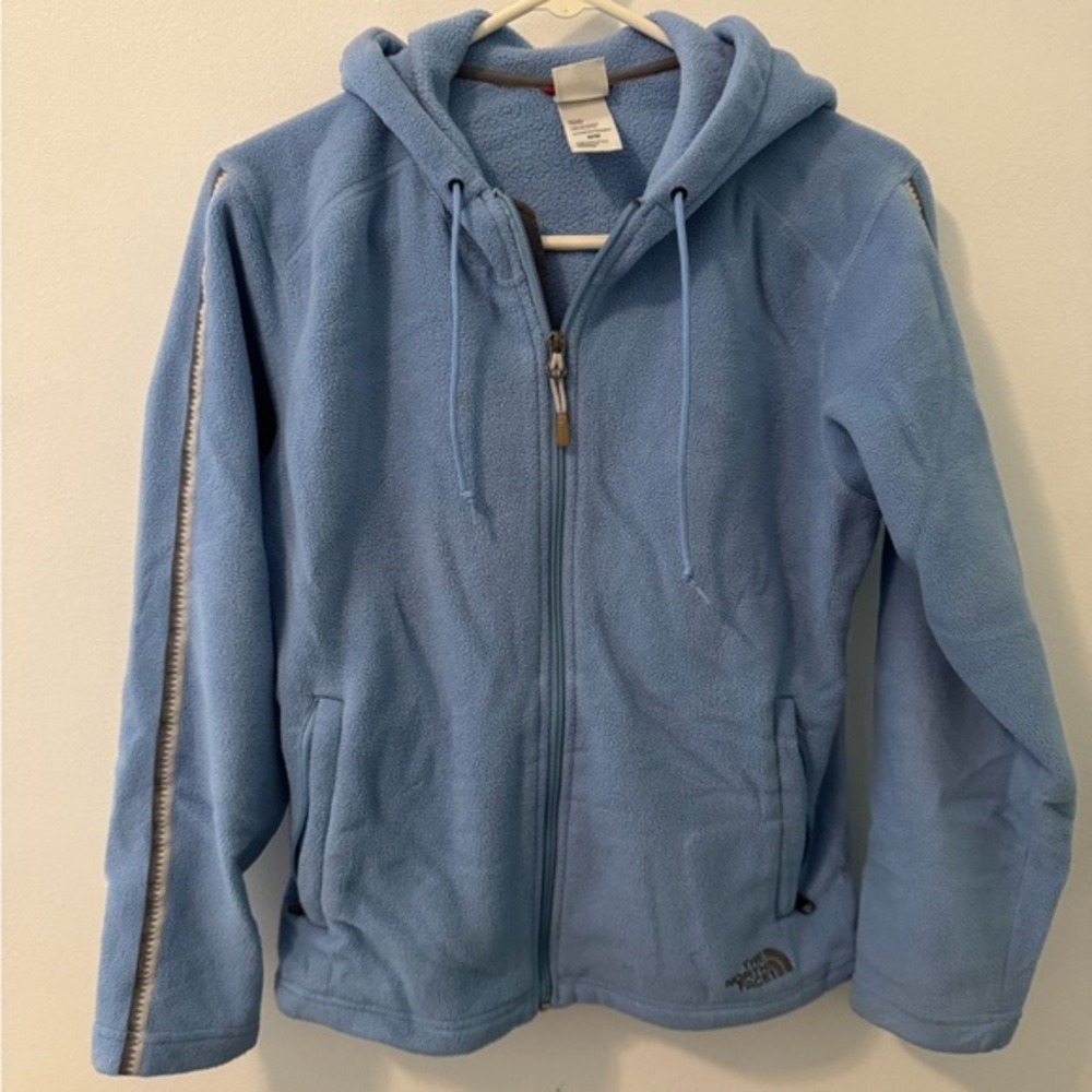The North Face Women’s Light Blue Fleece Hoodie